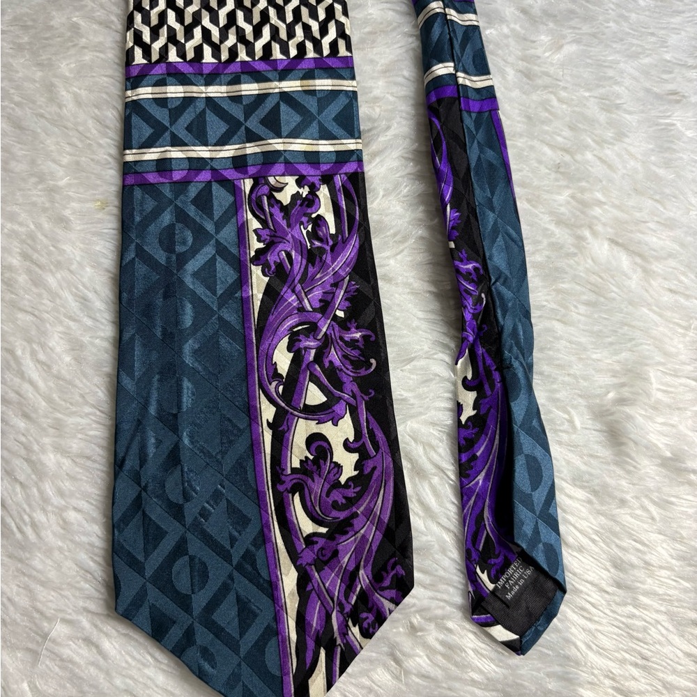 Johnston & Murphy Purple blue
Tie Silk Necktie Made In USA